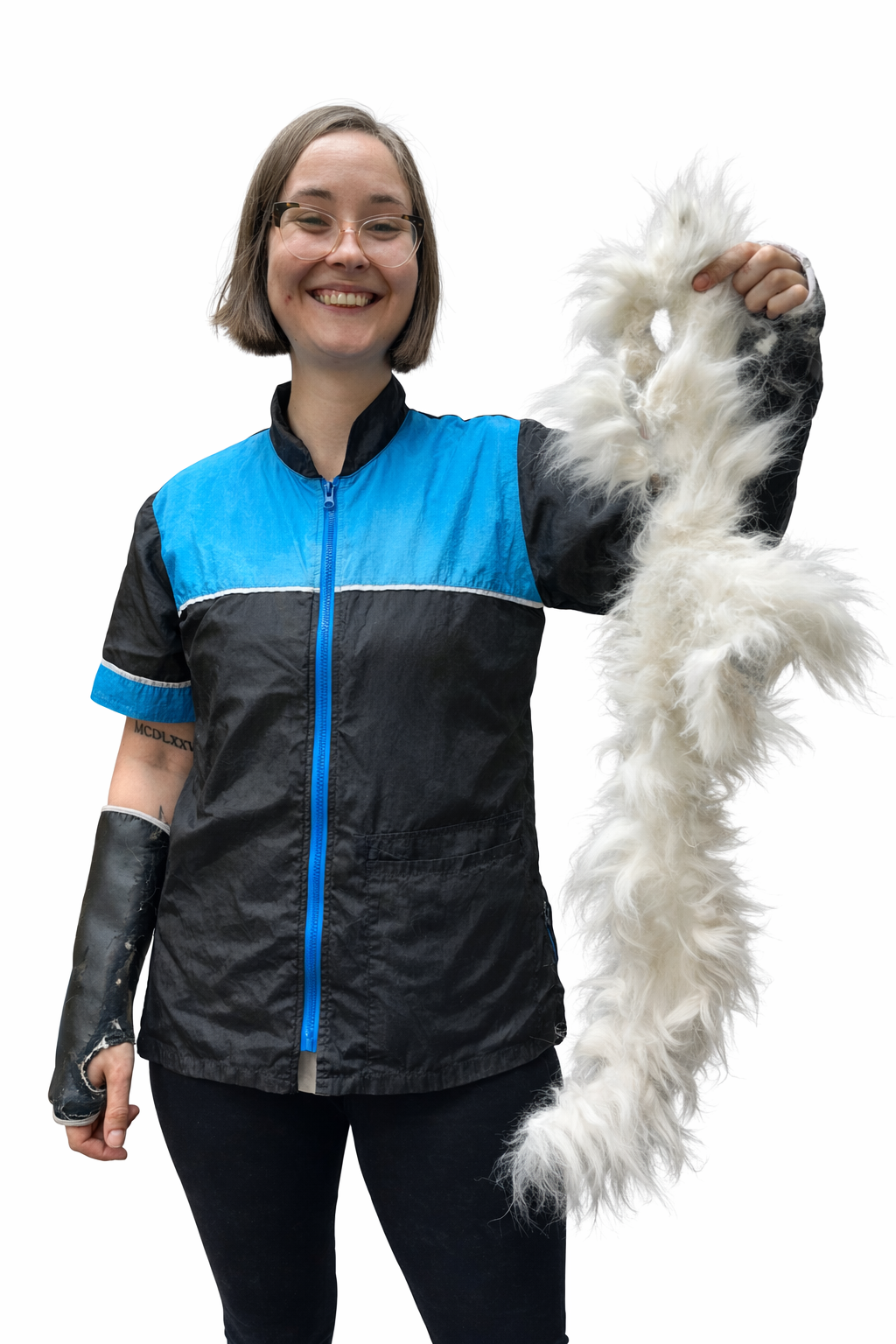 Cat dematting and pelt removal support