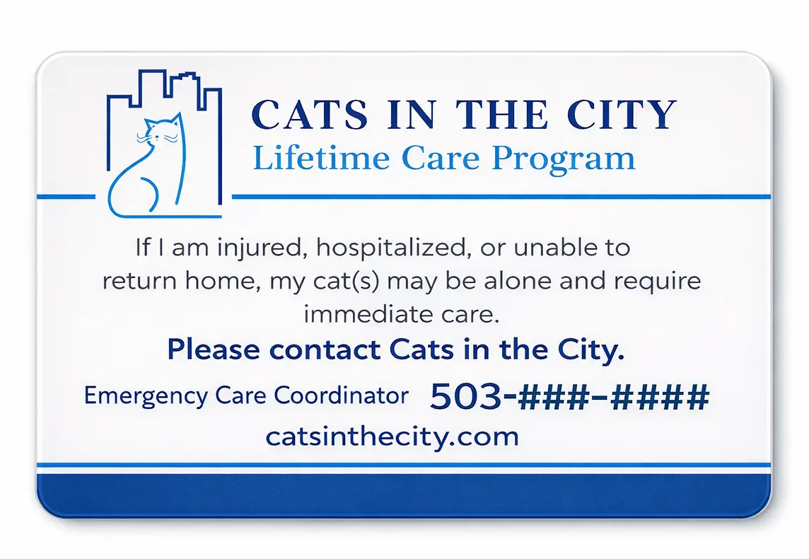 Feline Lifetime Care Program