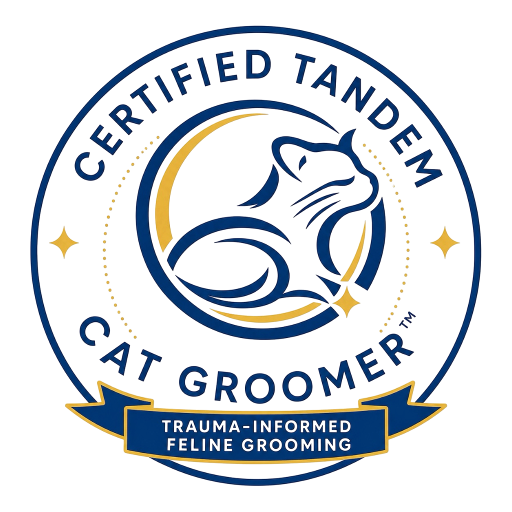 Certified TANDEM Cat groomer badge