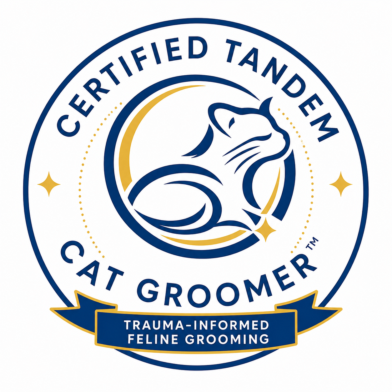 Certified TANDEM Cat Groomer Authorized Certified Provider badge
