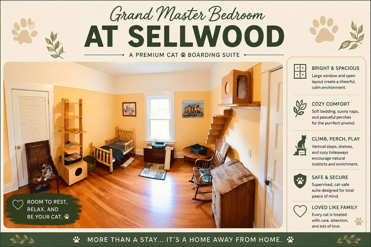 Grand Master Bedroom at Sellwood